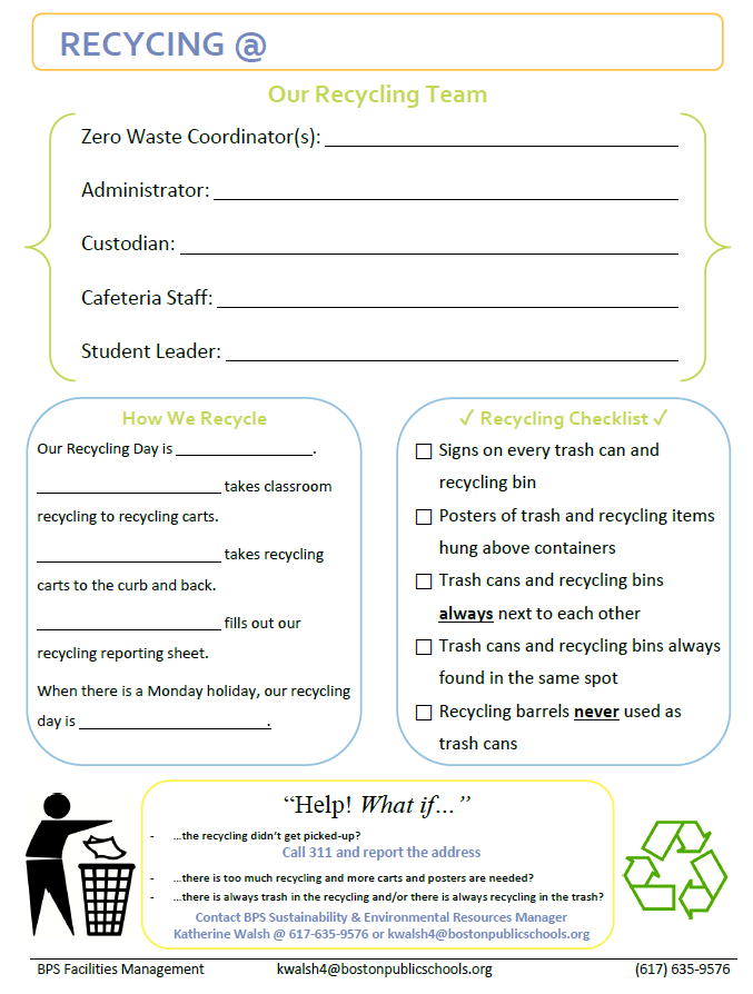 Your School Zero Waste Profile