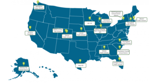2023 Awardees Map - DOE Efficient and Healthy Schools Campaign