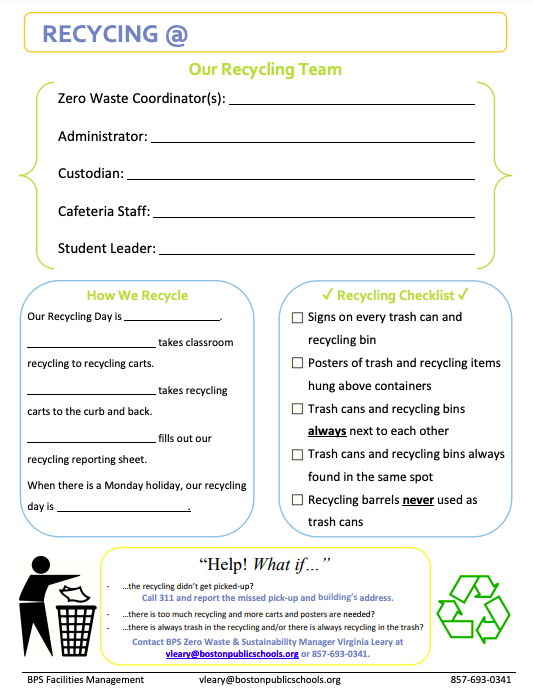 Your School Zero Waste Profile